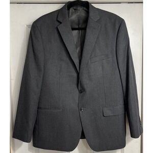 Van Heusen Suit Jacket Men's 42S Gray Single Breasted Sports Coat Business